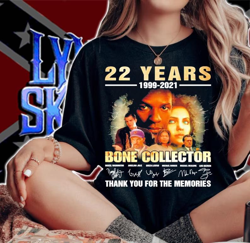 22 years 1999-2021 Bone Collector signatures shirt woman shirt
