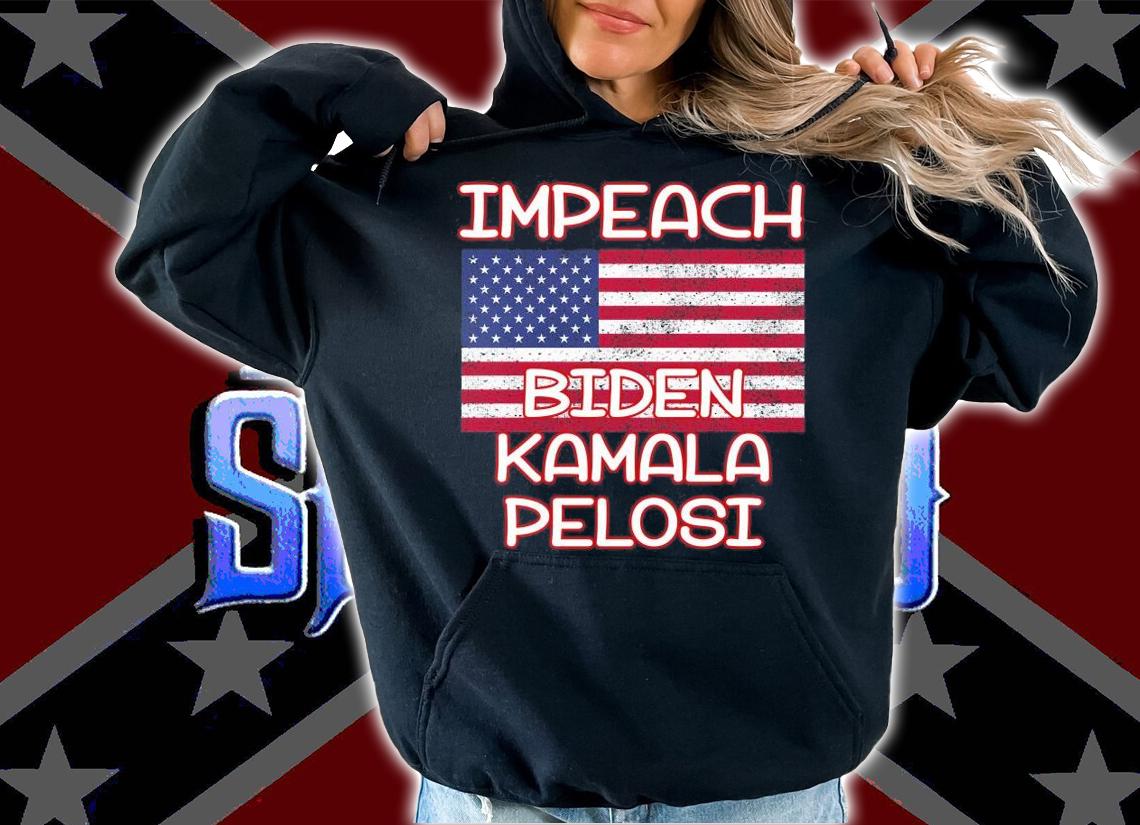 American Flag impeach Biden Kamala Pelosi shirt