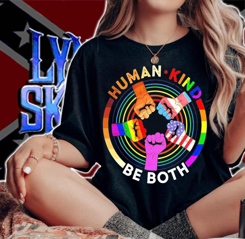 Human kind be both LGBT hand shirt