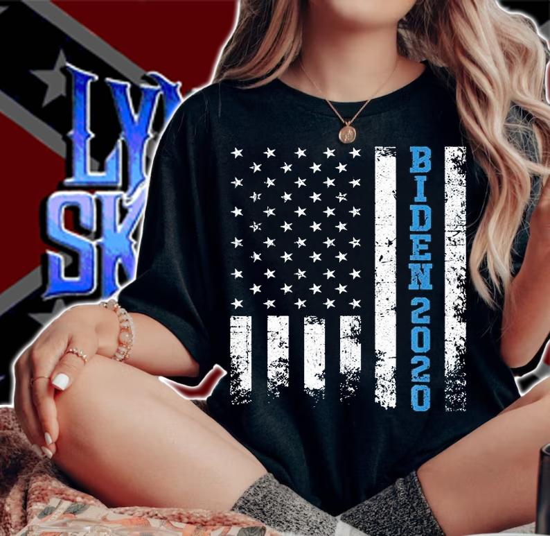 Joe Biden 2020 Vote For President 2020 USA Flag T-shirt