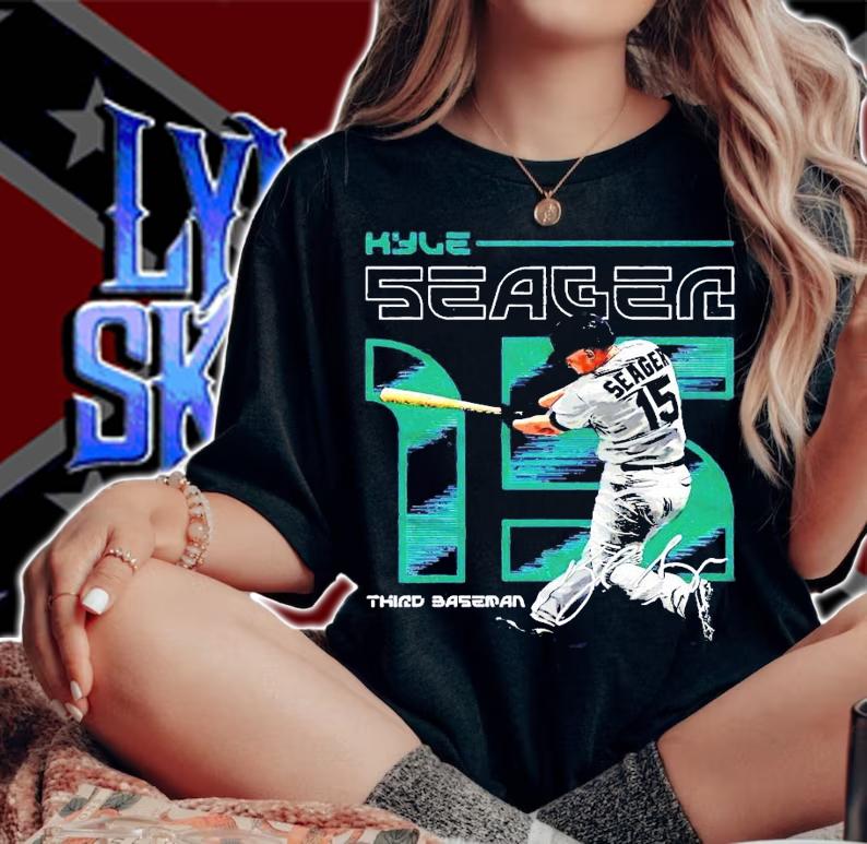 Kyle Seager third baseball t-shirt woman shirt