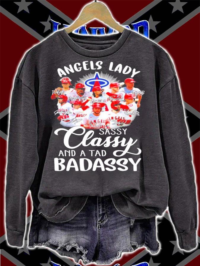 Los Angeles Angels Lady sassy classy and a tad badassy signature shirt sweatshirt