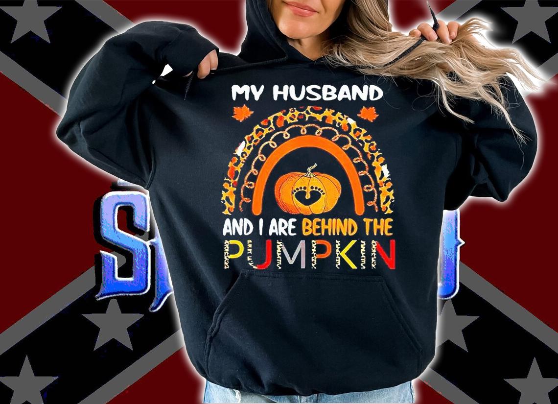 My husband and I are behind the pumpkin Halloween T-shirt hoodie