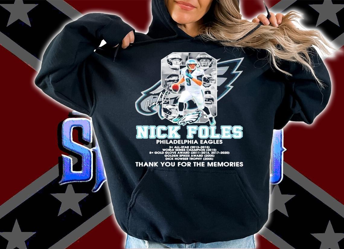 Nick Foles Philadelphia Eagles signature shirt hoodie