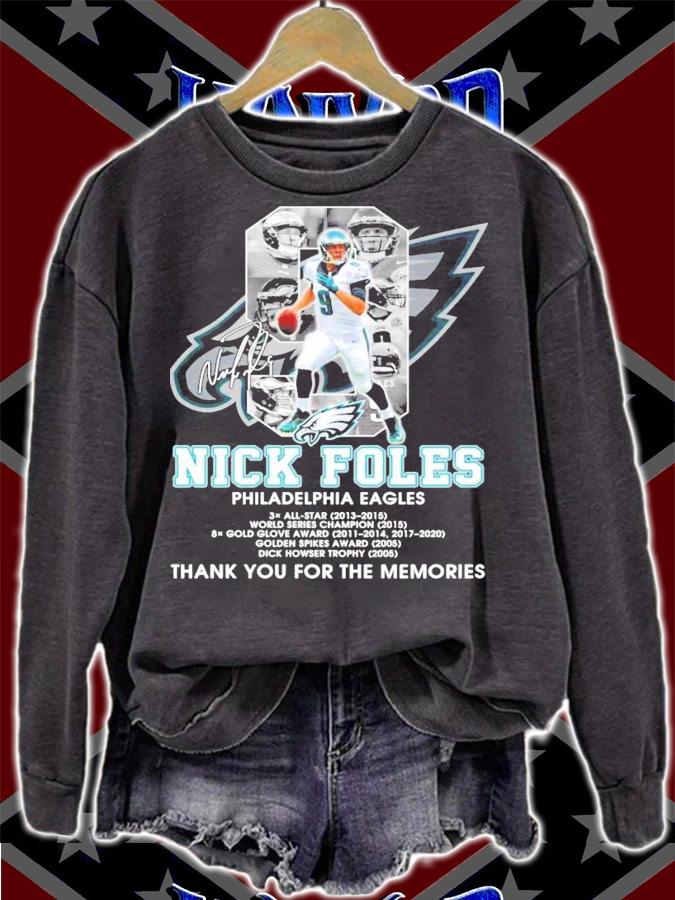 Nick Foles Philadelphia Eagles signature shirt sweatshirt