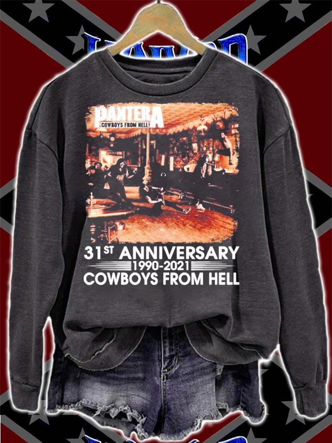 Pantera Cowboys from hell 31st anniversary 1990-2021 shirt sweatshirt
