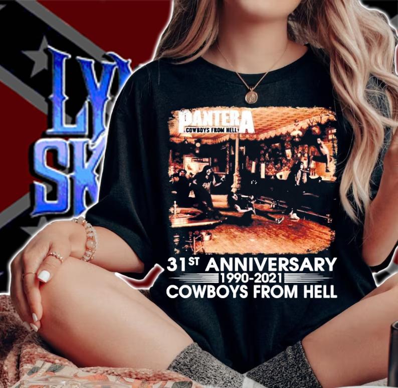 Pantera Cowboys from hell 31st anniversary 1990-2021 shirt woman shirt