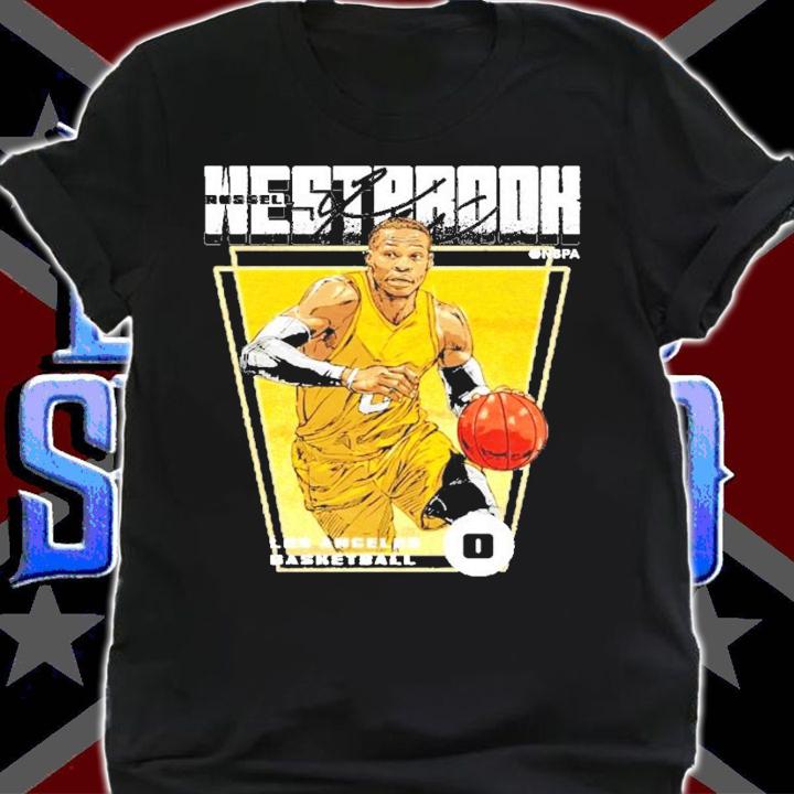 Russell Westbrook Los Angeles Basketball signature t-shirt shirt