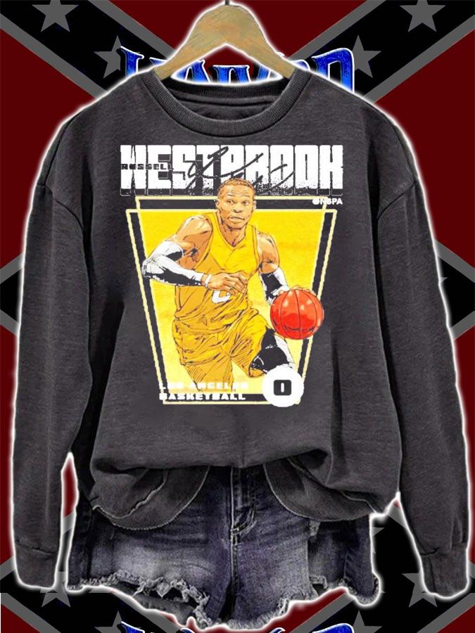 Russell Westbrook Los Angeles Basketball signature t-shirt sweatshirt