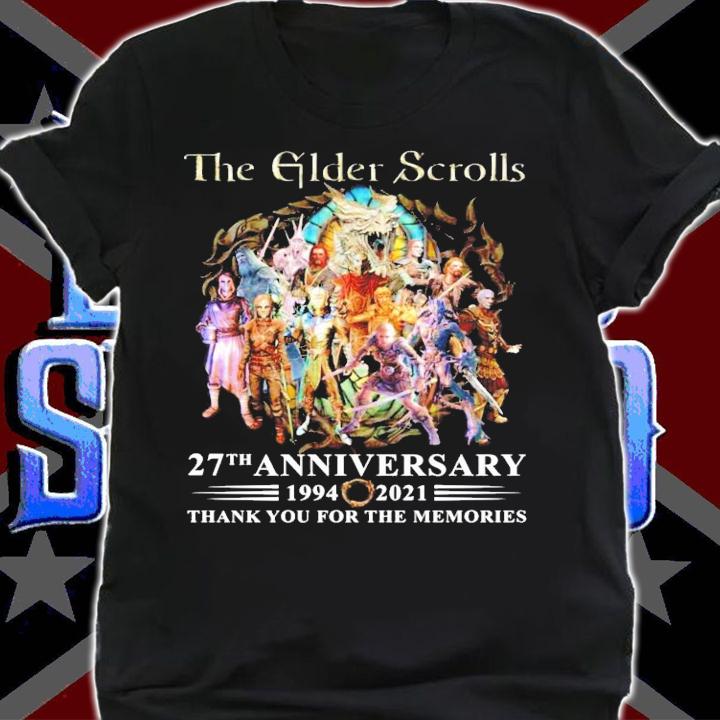 The Elder Scrolls 27th anniversary 1994-2021 shirt shirt