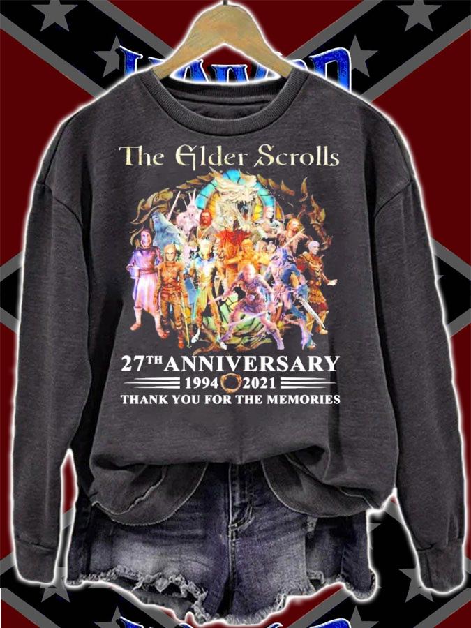 The Elder Scrolls 27th anniversary 1994-2021 shirt sweatshirt