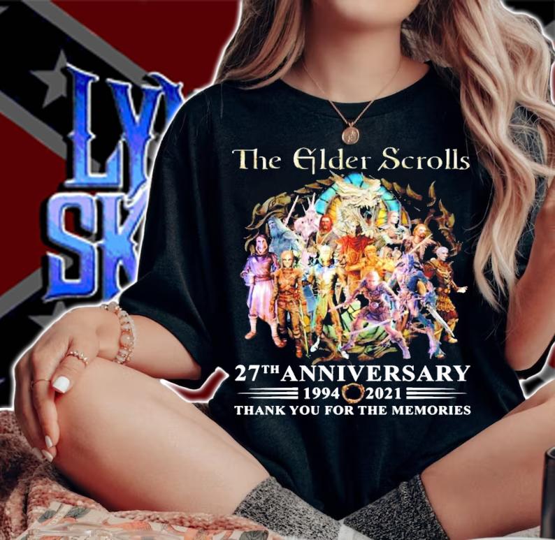 The Elder Scrolls 27th anniversary 1994-2021 shirt woman shirt