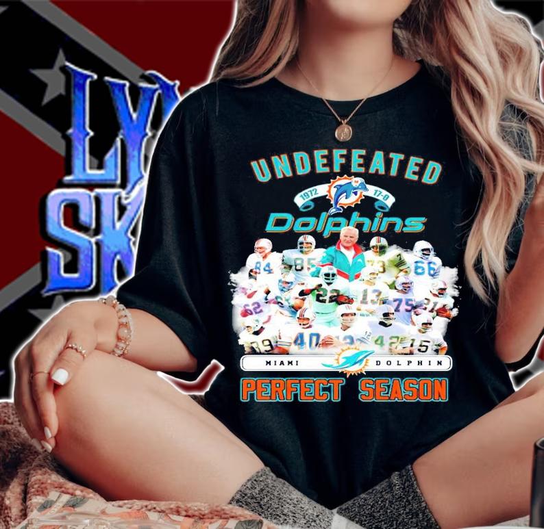 Undefeated 1972 Dolphins perfect season shirt woman shirt