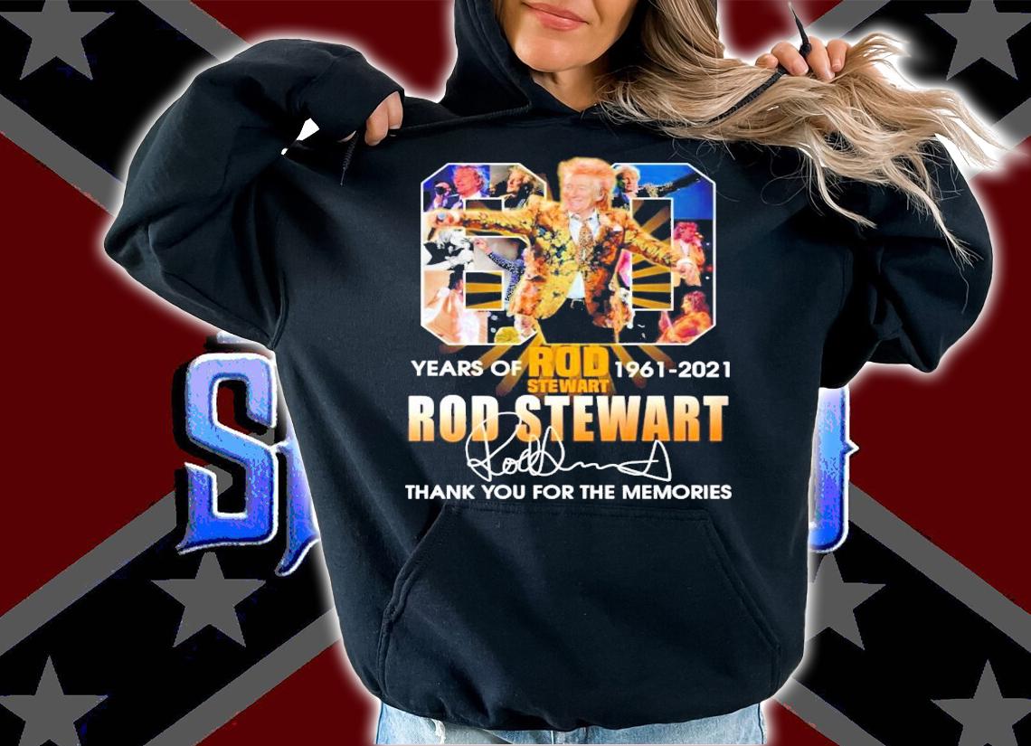 60 years of Rod Stewart 1961-2021 signature t-shirt
