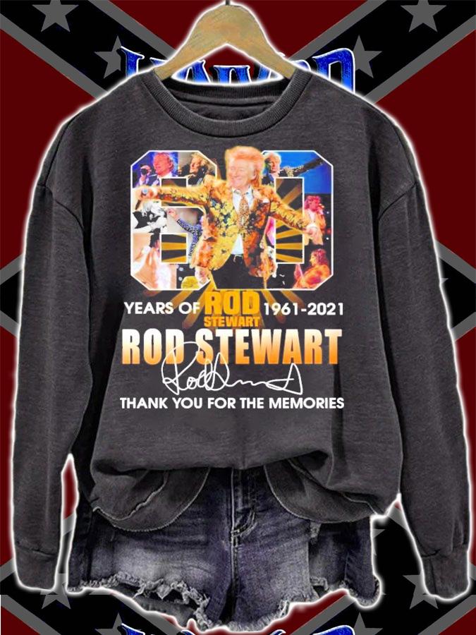 60 years of Rod Stewart 1961-2021 signature t-shirt