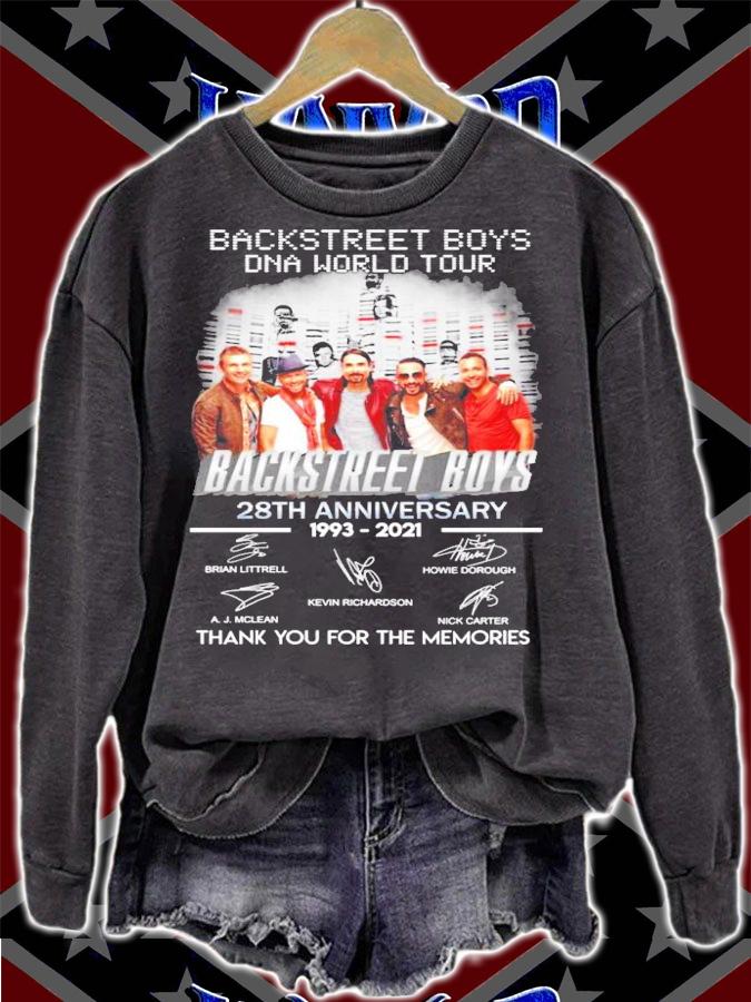 Backstreet Boys DNA World Tour 28th anniversary 1993-2021 signatures shirt