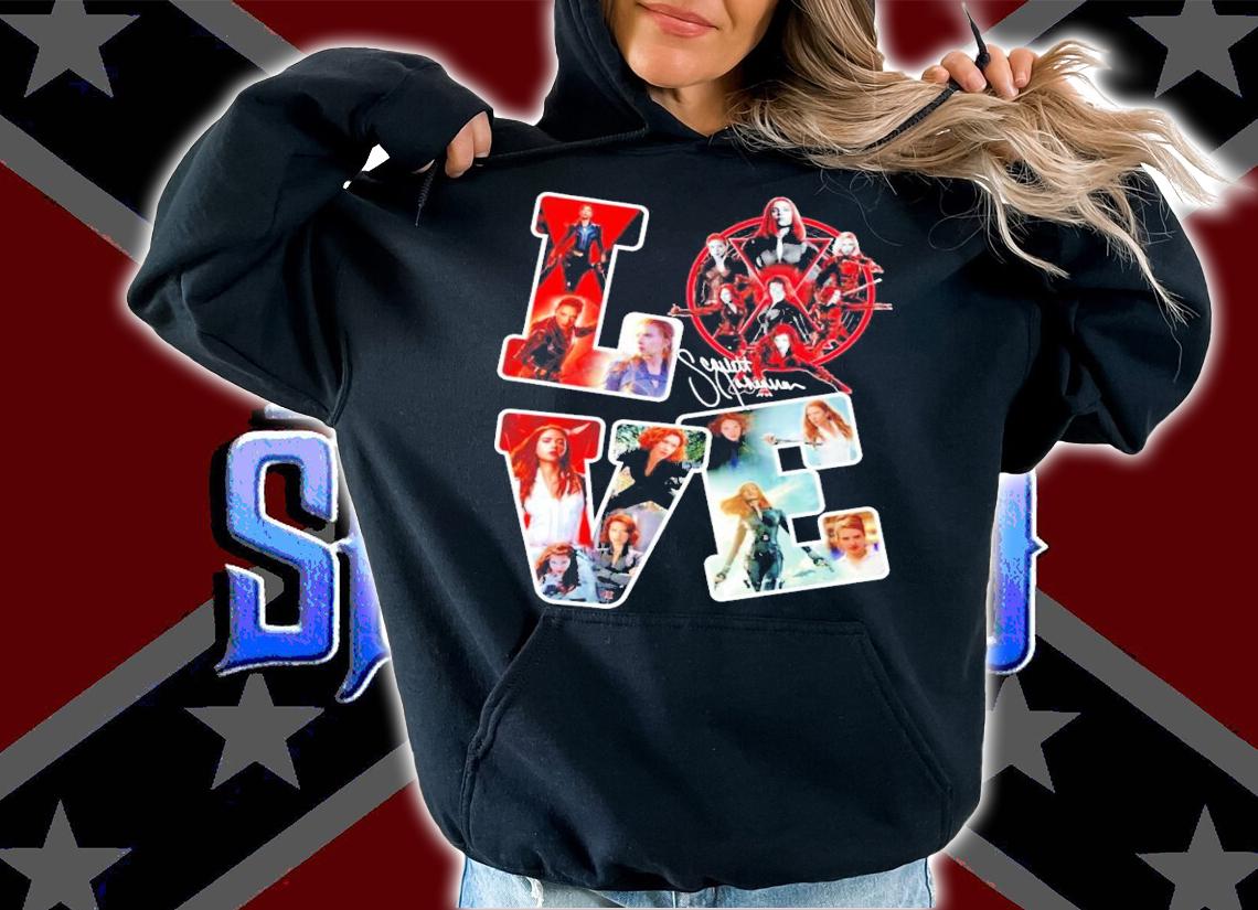 Black Widow Love signature shirt hoodie
