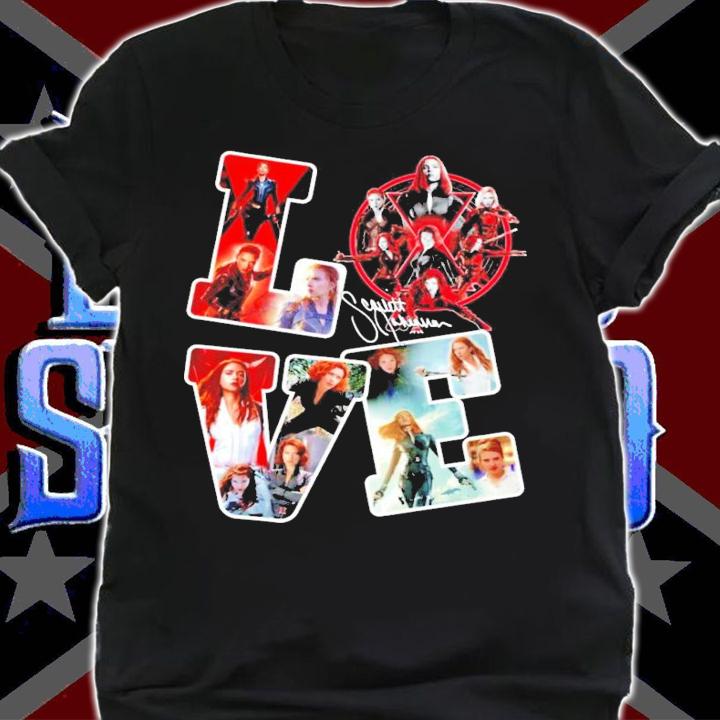 Black Widow Love signature shirt shirt