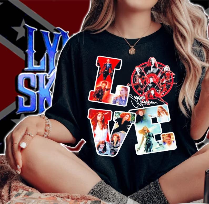 Black Widow Love signature shirt woman shirt