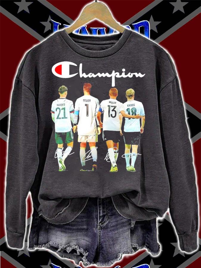 Champion Havertz Neues Muller Kroos signature t-shirt sweatshirt
