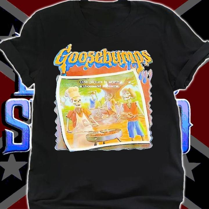 Goosebumps logo and Characters beware of monsters Halloween T-shirt shirt