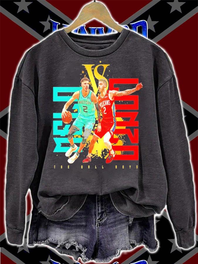 LaMelo vs. Lonzo Ball shirt sweatshirt