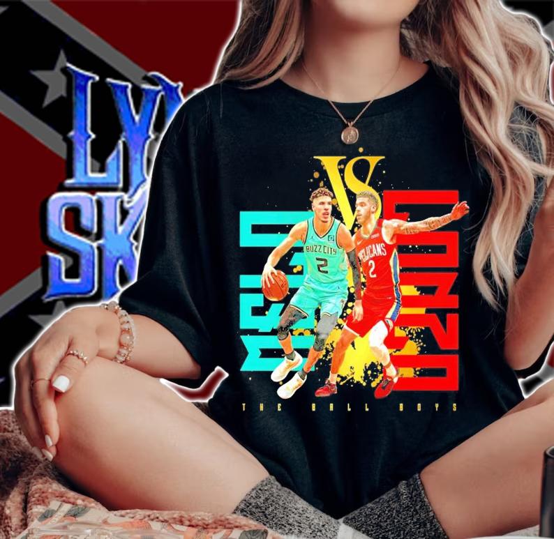 LaMelo vs. Lonzo Ball shirt woman shirt