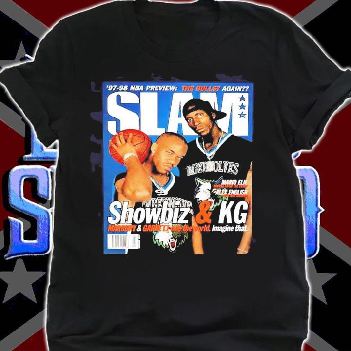 SLAM Stephon Marbury Kevin Garnett shirt shirt