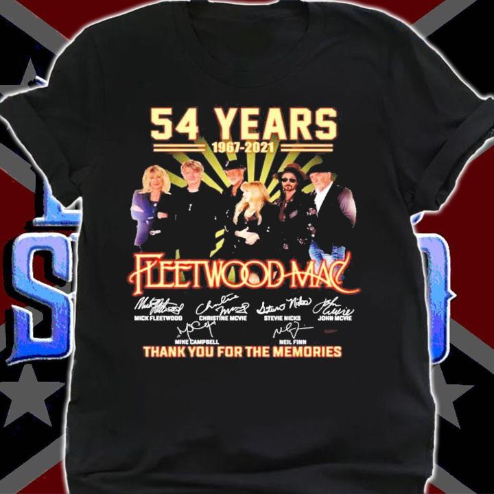 54 years 1967-2021 Fleetwood Mac signatures shirt