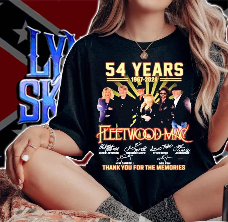 54 years 1967-2021 Fleetwood Mac signatures shirt
