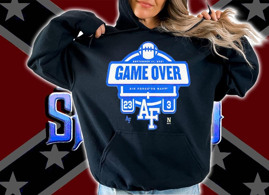 Air Force Falcons vs Navy Midshipmen 23 3 game over T-shirt