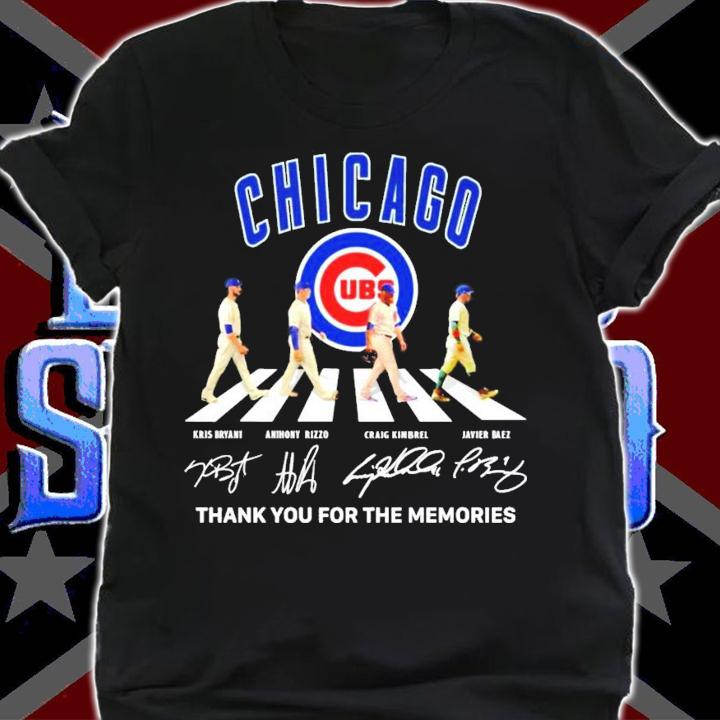 Chicago Kris Bryant Anthony Rizzo Craig Kimbrel Javier Baez Abbey Road signatures shirt