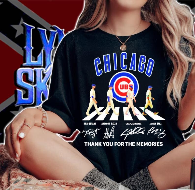 Chicago Kris Bryant Anthony Rizzo Craig Kimbrel Javier Baez Abbey Road signatures shirt