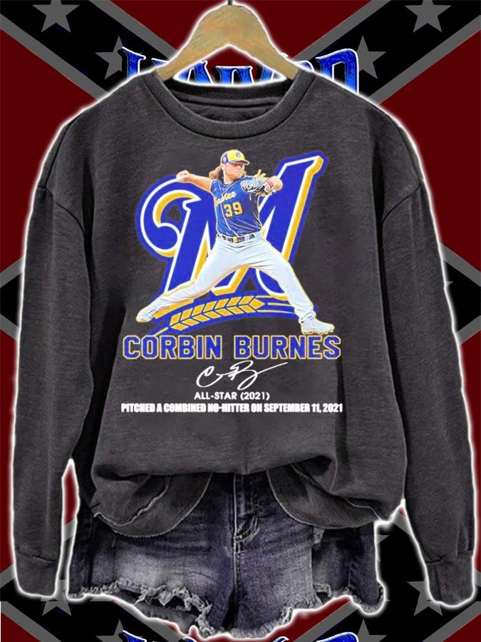 Corbin Burnes Signature All-star 2021 Pitched A Combined No Hitter On September 11 2021 Shirt