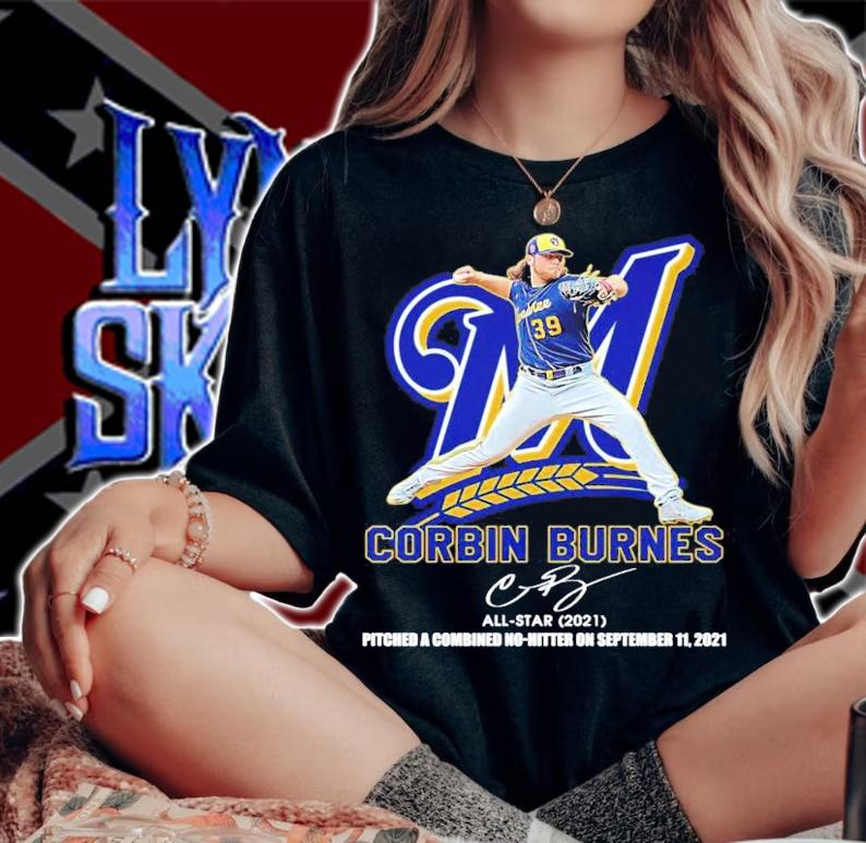 Corbin Burnes Signature All-star 2021 Pitched A Combined No Hitter On September 11 2021 Shirt