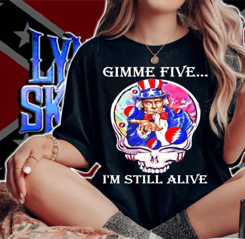 Grateful Dead gimme five I'm still alive shirt