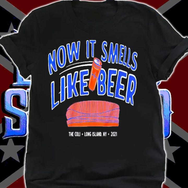 Now it smells like beer Long Island Hockey t-shirt shirt