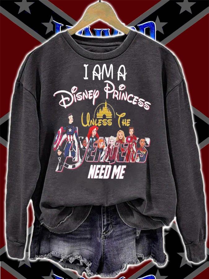 Top i am a Disney princess unless the Avengers need me T-shirt