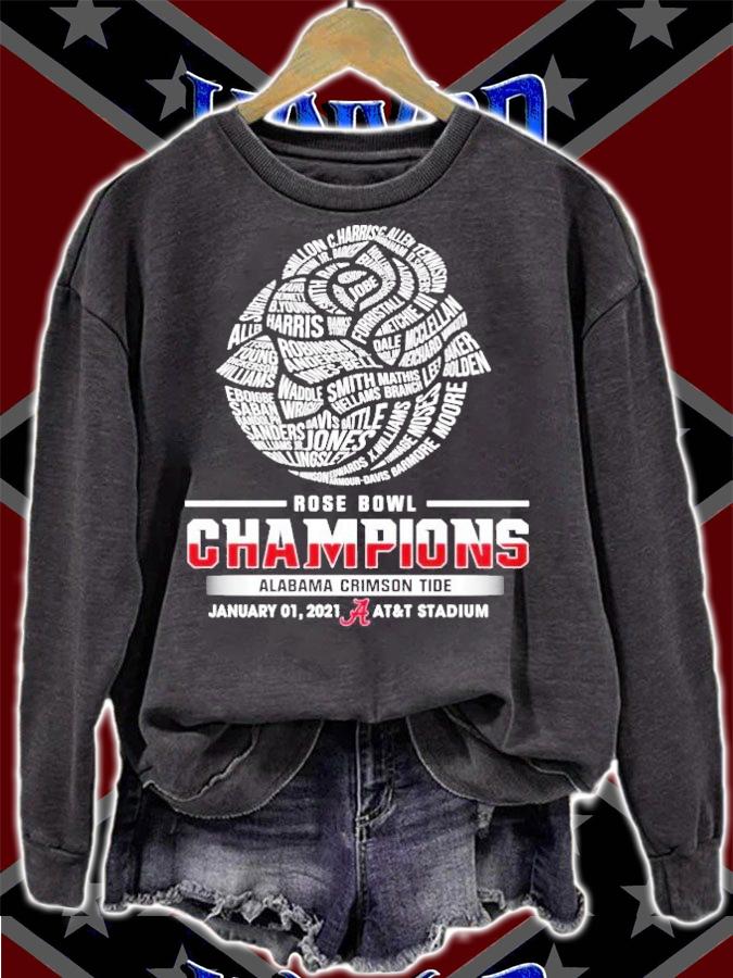 Women's Rose Bowl Champiosn Alabama Crimson Tide January 01,2021 shirt sweatshirt