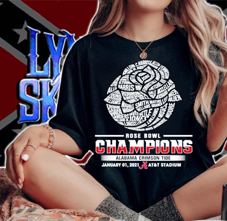 Women's Rose Bowl Champiosn Alabama Crimson Tide January 01,2021 shirt woman shirt