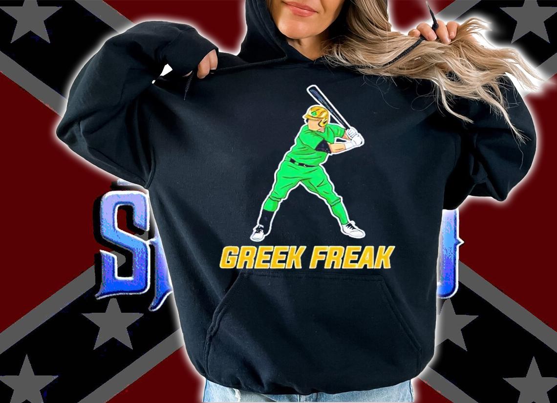 Greek Freak baseball player shirt hoodie