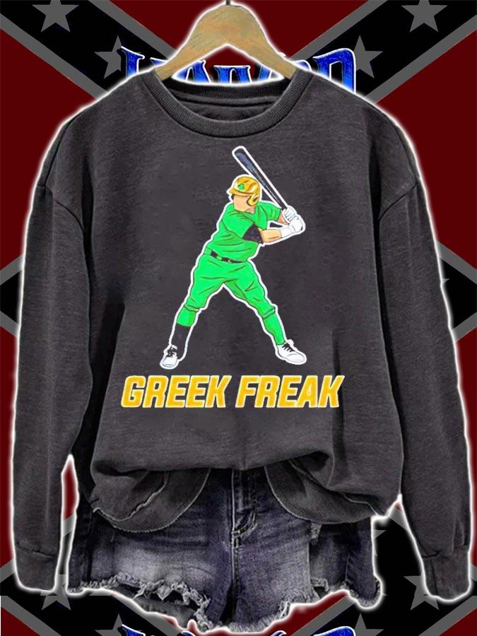 Greek Freak baseball player shirt sweatshirt