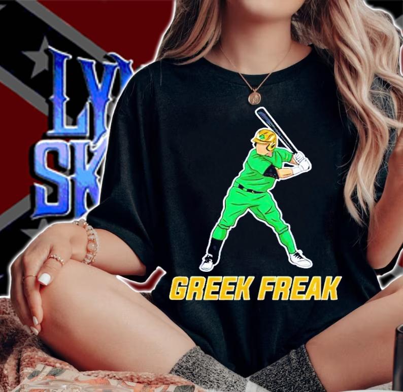 Greek Freak baseball player shirt woman shirt