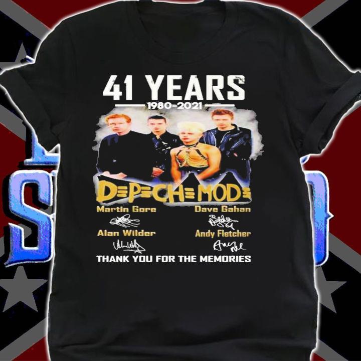 41 years 1980 2021 Depeche Mode thank you for the memories t-shirt shirt
