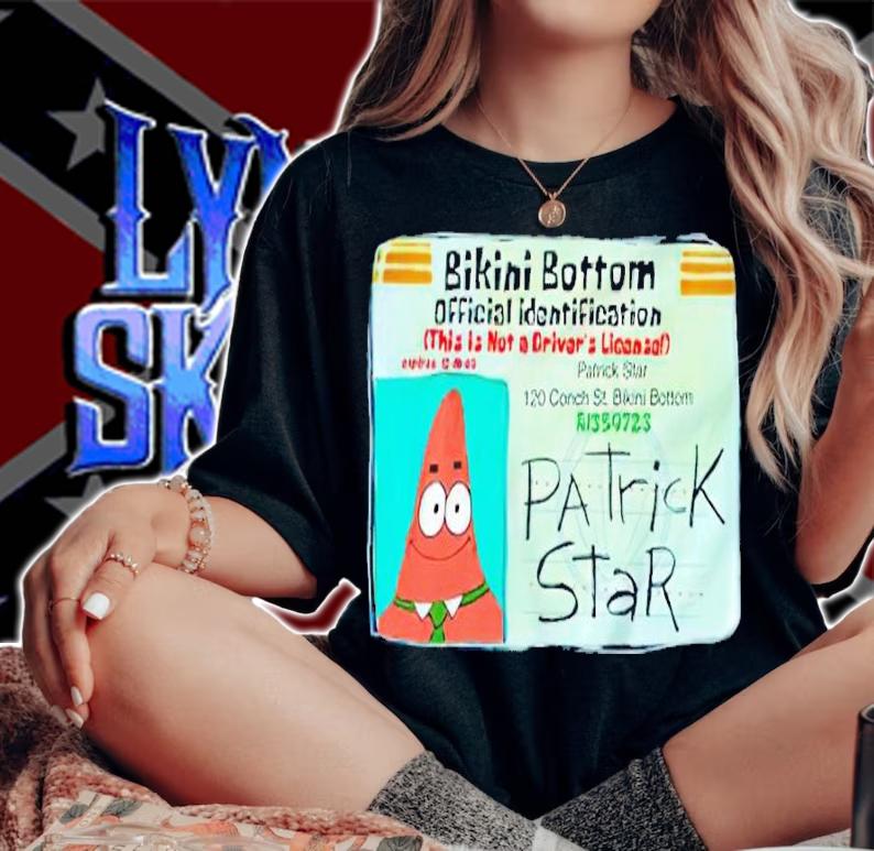 Patrick Star Bikini Bottom Driver License Shirt woman shirt