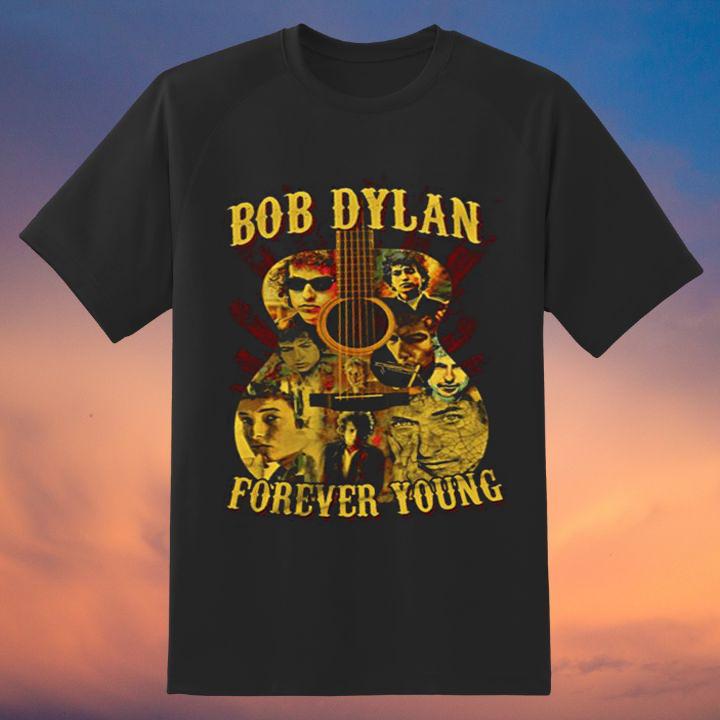 Bob Dylan Guitar Forever Young T-Shirt