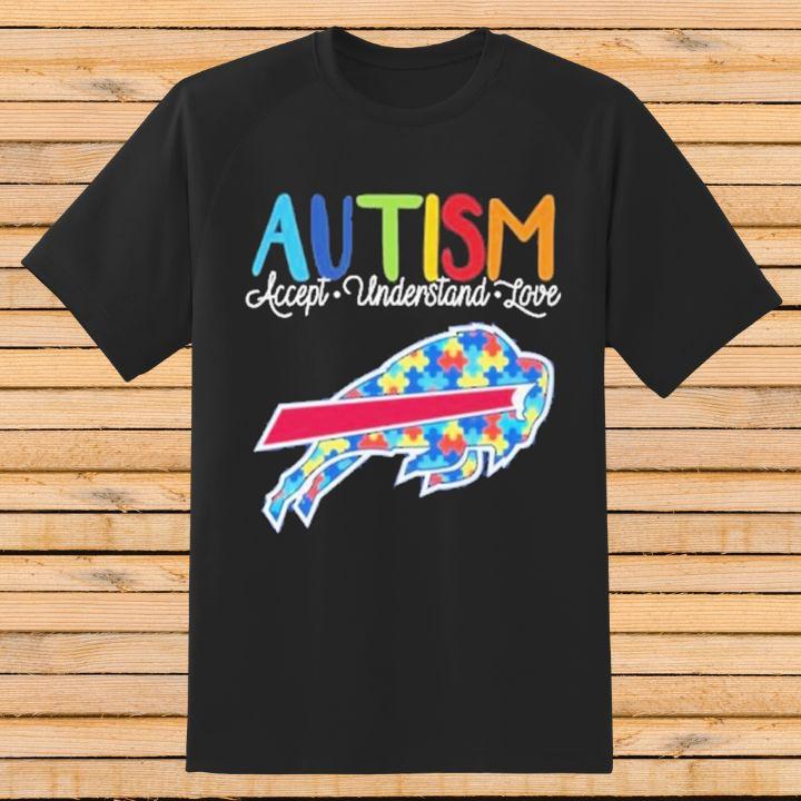 Buffalo Bills Autism Awareness Accept Understand Love T-Shirt