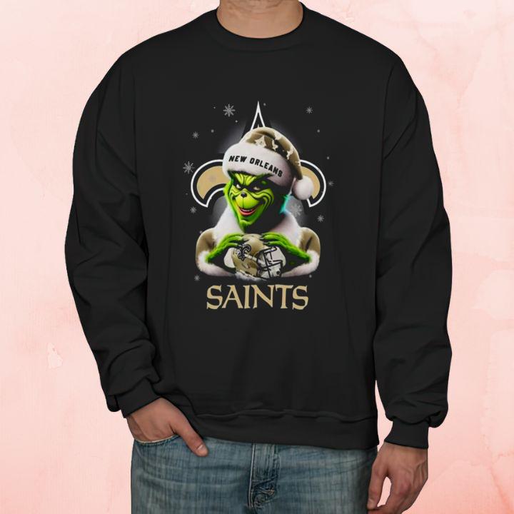 Grinch New Orleans Saints Christmas Perfect Gift For Fans T-Shirt sweatshirt