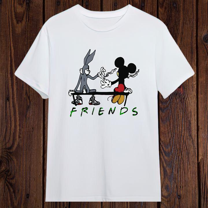 Friends Bugs Bunny and Mickey Mouse Disney Looney Tunes T-Shirt
