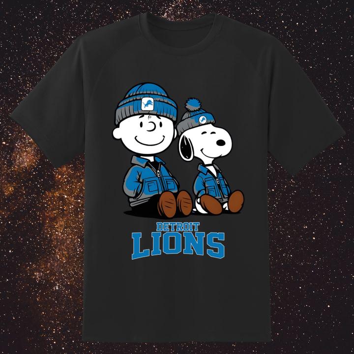 Detroit Lions Snoopy And Charlie Brown 2025 Shirt